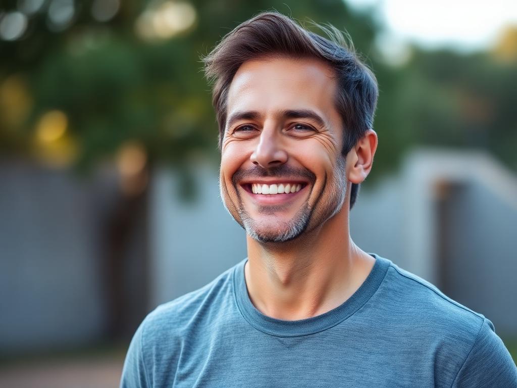 Confident man in his forties after using VigRX Plus daily supplement
